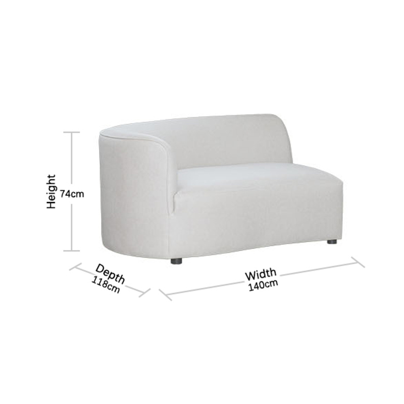 Crescent Sofa—3 Seat Left Arm Sizes