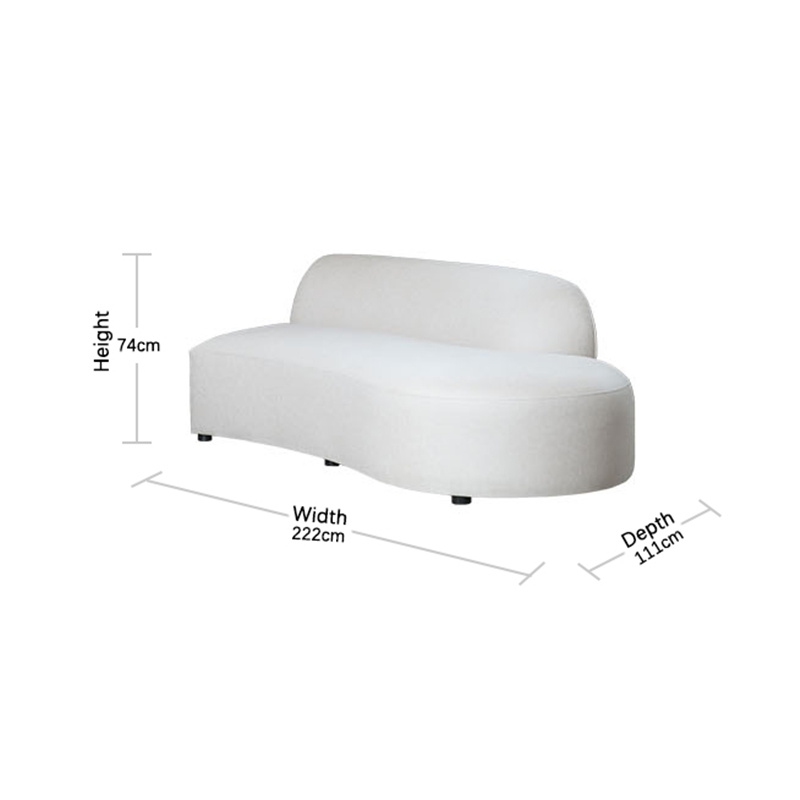 Sofa ea Crescent-Chaise Sizes