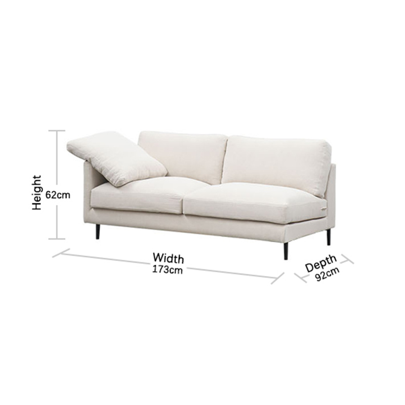 Easton Modular Sofa—2 Seat Left Arm Sizes