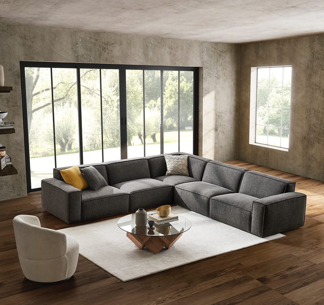 Simple Classic Living Room of the Bumia Modular Sofa