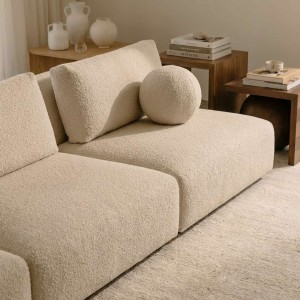 Tamsin Minimalist Modular Sofa | Customizable Fabric Modular Sofa | Scandinavian Style Apartment Sofa-1